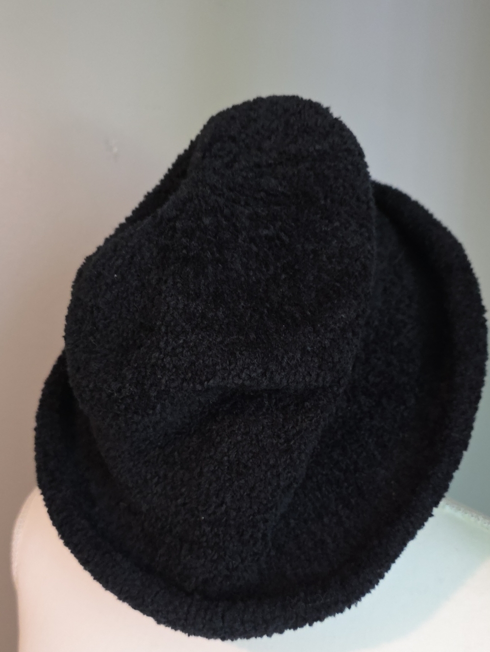 Crazy Horse Black Fuzzy Hat OSFM
